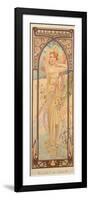 The Times of the Day: Brightness of Day, 1899-Alphonse Mucha-Framed Giclee Print