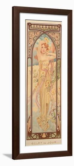 The Times of the Day: Brightness of Day, 1899-Alphonse Mucha-Framed Giclee Print