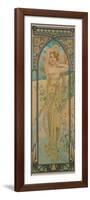 The Times of the Day: Brightness of Day, 1899-Alphonse Mucha-Framed Giclee Print