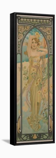 The Times of the Day: Brightness of Day, 1899-Alphonse Mucha-Framed Stretched Canvas