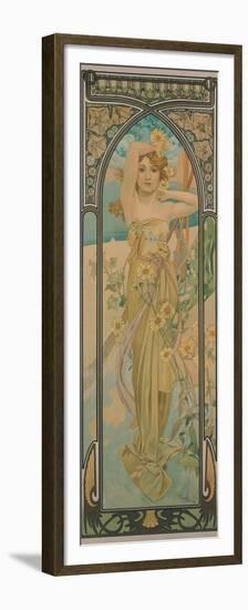 The Times of the Day: Brightness of Day, 1899-Alphonse Mucha-Framed Premium Giclee Print