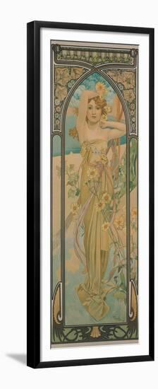The Times of the Day: Brightness of Day, 1899-Alphonse Mucha-Framed Premium Giclee Print