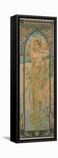 The Times of the Day: Brightness of Day, 1899-Alphonse Mucha-Framed Stretched Canvas