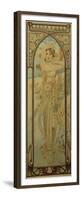 The Times of the Day: Daytime Dash-Alphonse Mucha-Framed Premium Giclee Print