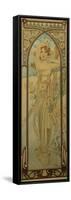 The Times of the Day: Daytime Dash-Alphonse Mucha-Framed Stretched Canvas