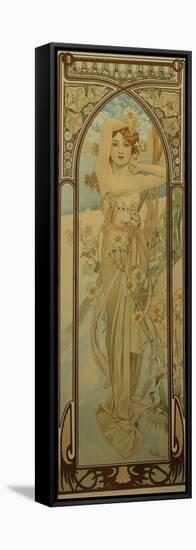 The Times of the Day: Daytime Dash-Alphonse Mucha-Framed Stretched Canvas