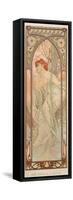 The Times of the Day: Evening Contemplation, 1899-Alphonse Mucha-Framed Stretched Canvas