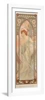 The Times of the Day: Evening Contemplation, 1899-Alphonse Mucha-Framed Premium Giclee Print