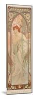 The Times of the Day: Evening Contemplation, 1899-Alphonse Mucha-Mounted Premium Giclee Print