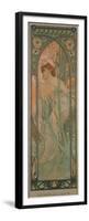 The Times of the Day: Evening Contemplation, 1899-Alphonse Mucha-Framed Premium Giclee Print