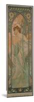 The Times of the Day: Evening Contemplation, 1899-Alphonse Mucha-Mounted Premium Giclee Print