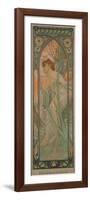 The Times of the Day: Evening Contemplation, 1899-Alphonse Mucha-Framed Premium Giclee Print