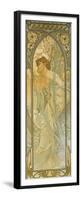 The Times of the Day: Evening Dream-Alphonse Mucha-Framed Premium Giclee Print