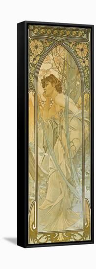 The Times of the Day: Evening Dream-Alphonse Mucha-Framed Stretched Canvas