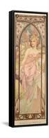 The Times of the Day: Morning Awakening, 1899-Alphonse Mucha-Framed Stretched Canvas