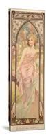 The Times of the Day: Morning Awakening, 1899-Alphonse Mucha-Stretched Canvas