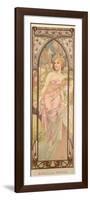 The Times of the Day: Morning Awakening, 1899-Alphonse Mucha-Framed Premium Giclee Print