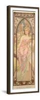 The Times of the Day: Morning Awakening, 1899-Alphonse Mucha-Framed Premium Giclee Print