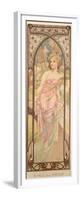 The Times of the Day: Morning Awakening, 1899-Alphonse Mucha-Framed Premium Giclee Print