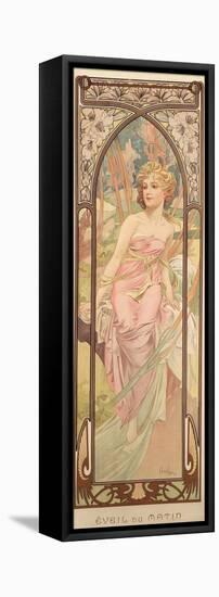 The Times of the Day: Morning Awakening, 1899-Alphonse Mucha-Framed Stretched Canvas