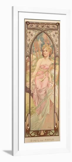 The Times of the Day: Morning Awakening, 1899-Alphonse Mucha-Framed Giclee Print