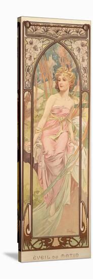 The Times of the Day: Morning Awakening, 1899-Alphonse Mucha-Stretched Canvas