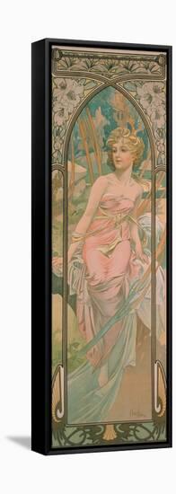 The Times of the Day: Morning Awakening, 1899-Alphonse Mucha-Framed Stretched Canvas