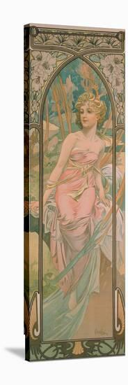 The Times of the Day: Morning Awakening, 1899-Alphonse Mucha-Stretched Canvas