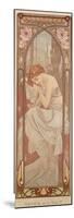 The Times of the Day: Night's Rest, 1899-Alphonse Mucha-Mounted Giclee Print