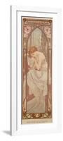 The Times of the Day: Night's Rest, 1899-Alphonse Mucha-Framed Premium Giclee Print