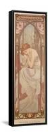 The Times of the Day: Night's Rest, 1899-Alphonse Mucha-Framed Stretched Canvas