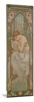 The Times of the Day: Night's Rest, 1899-Alphonse Mucha-Mounted Giclee Print