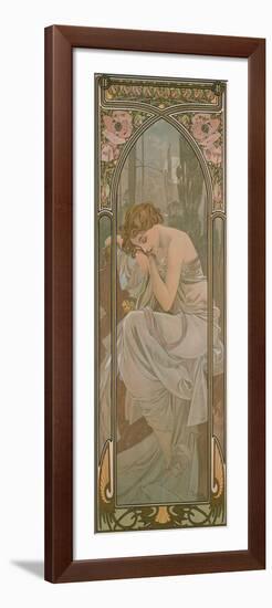 The Times of the Day: Night's Rest, 1899-Alphonse Mucha-Framed Giclee Print