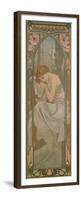 The Times of the Day: Night's Rest, 1899-Alphonse Mucha-Framed Premium Giclee Print