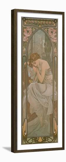 The Times of the Day: Night's Rest, 1899-Alphonse Mucha-Framed Premium Giclee Print