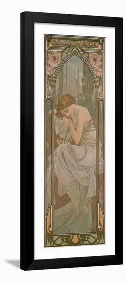 The Times of the Day: Night's Rest, 1899-Alphonse Mucha-Framed Premium Giclee Print