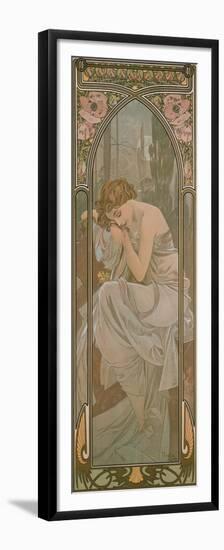 The Times of the Day: Night's Rest, 1899-Alphonse Mucha-Framed Premium Giclee Print