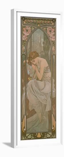 The Times of the Day: Night's Rest, 1899-Alphonse Mucha-Framed Premium Giclee Print