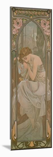 The Times of the Day: Night's Rest, 1899-Alphonse Mucha-Mounted Premium Giclee Print
