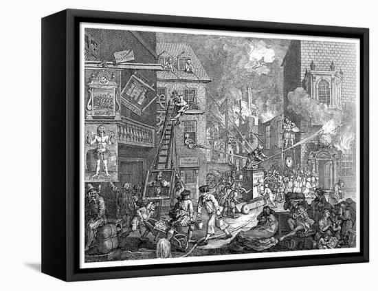 The Times, Plate I, C1762-William Hogarth-Framed Stretched Canvas