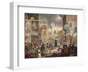 The Times, Plate I, Illustration from 'Hogarth Restored: the Whole Works of the Celebrated…-William Hogarth-Framed Giclee Print