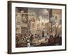 The Times, Plate I, Illustration from 'Hogarth Restored: the Whole Works of the Celebrated…-William Hogarth-Framed Giclee Print