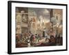 The Times, Plate I, Illustration from 'Hogarth Restored: the Whole Works of the Celebrated…-William Hogarth-Framed Giclee Print