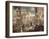 The Times, Plate I, Illustration from 'Hogarth Restored: the Whole Works of the Celebrated…-William Hogarth-Framed Giclee Print