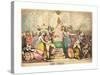 The Times, Probably 1783, Hand-Colored Etching, Rosenwald Collection-Thomas Rowlandson-Stretched Canvas