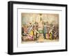 The Times, Probably 1783, Hand-Colored Etching, Rosenwald Collection-Thomas Rowlandson-Framed Giclee Print