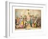 The Times, Probably 1783, Hand-Colored Etching, Rosenwald Collection-Thomas Rowlandson-Framed Giclee Print