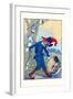 The Tin Man and Scarecrow-John R. Neill-Framed Art Print