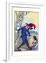 The Tin Man and Scarecrow-John R. Neill-Framed Art Print