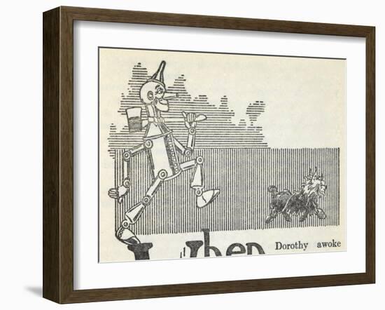 The Tin Woodman, and Toto the Dog-William Denslow-Framed Giclee Print